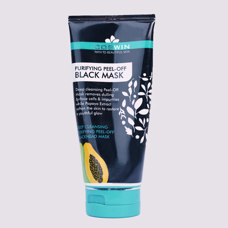 Purifying black face mask